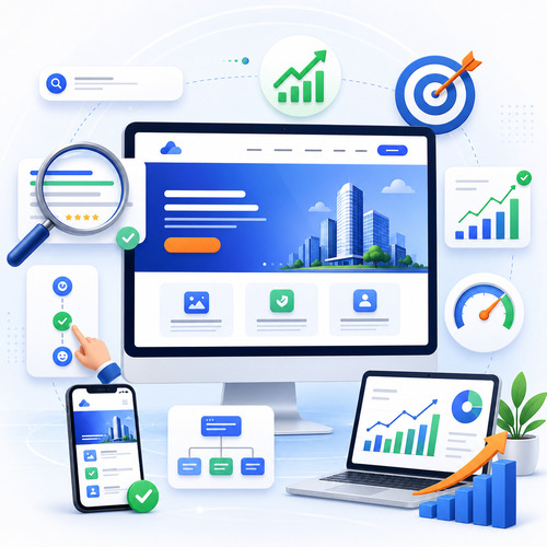 Ilustrasi proses pembuatan website dan SEO GudangWeb